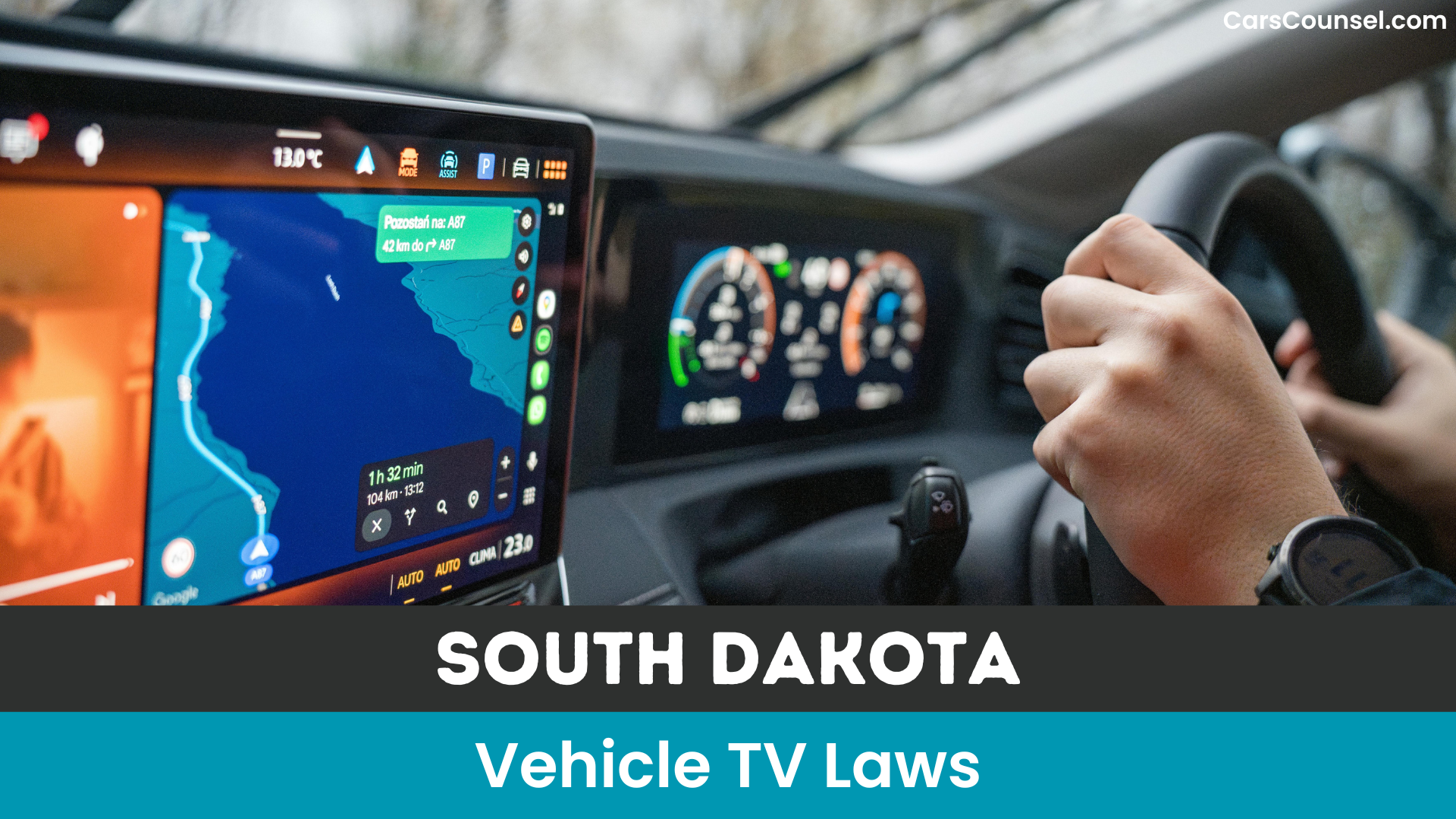 South Dakota Vehicle TV Laws