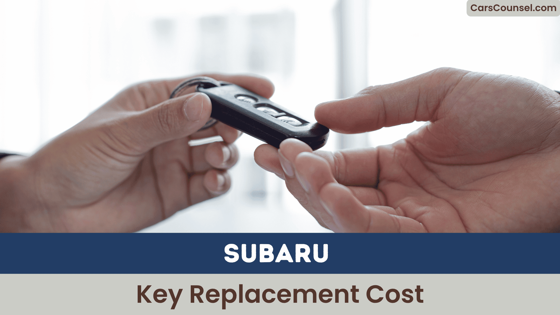Subaru Key Replacement Cost