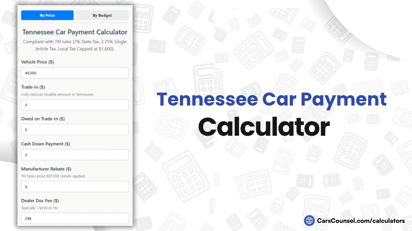 Tennessee Car Payment Calculator