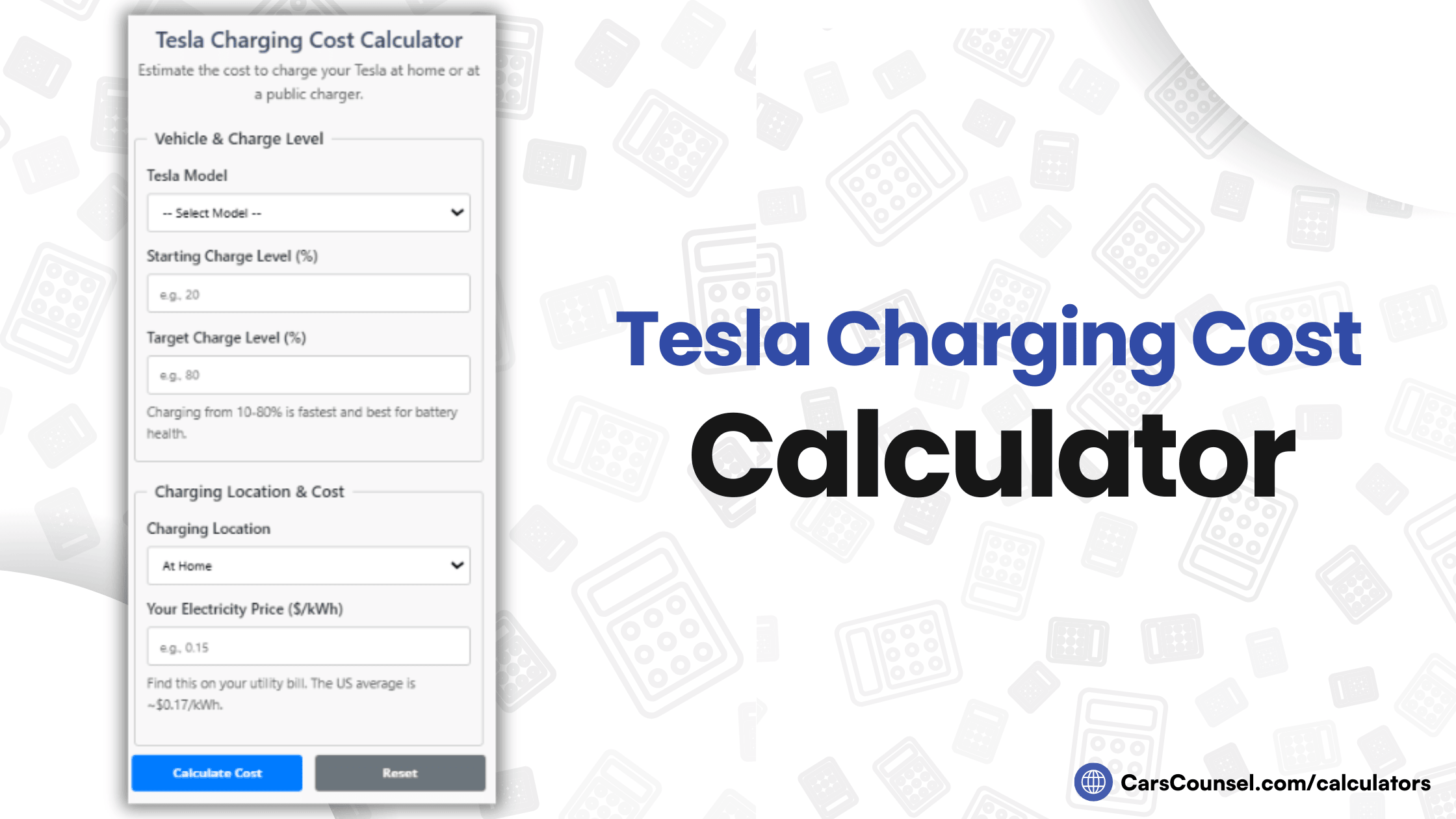 Tesla Charging Cost Calculator