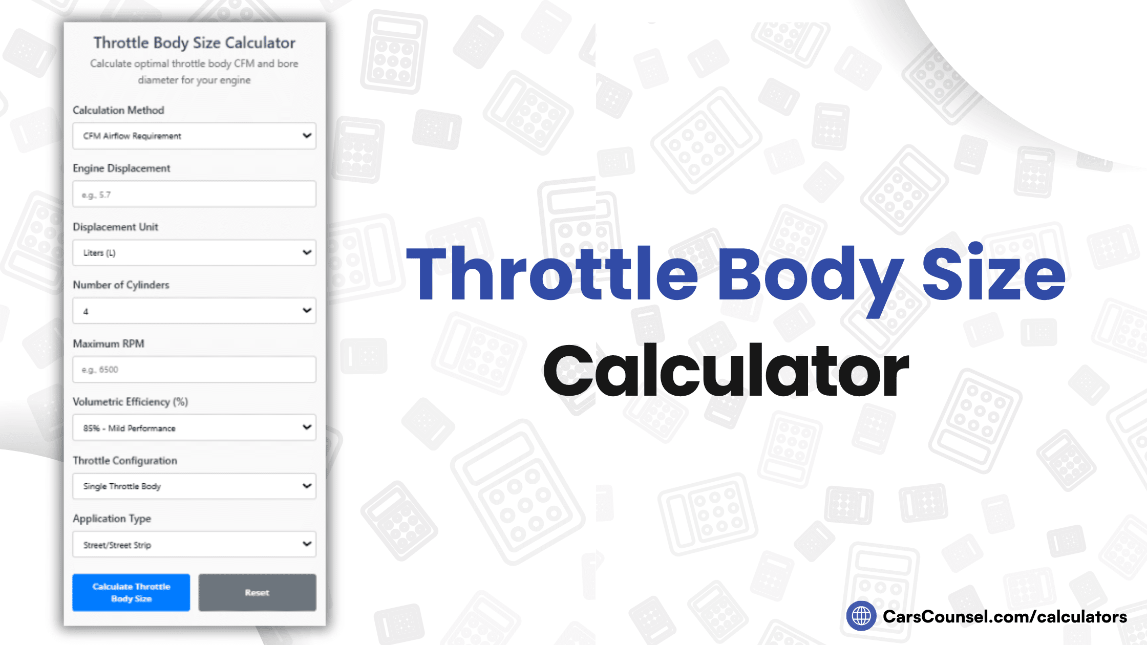 Throttle Body Size Calculator