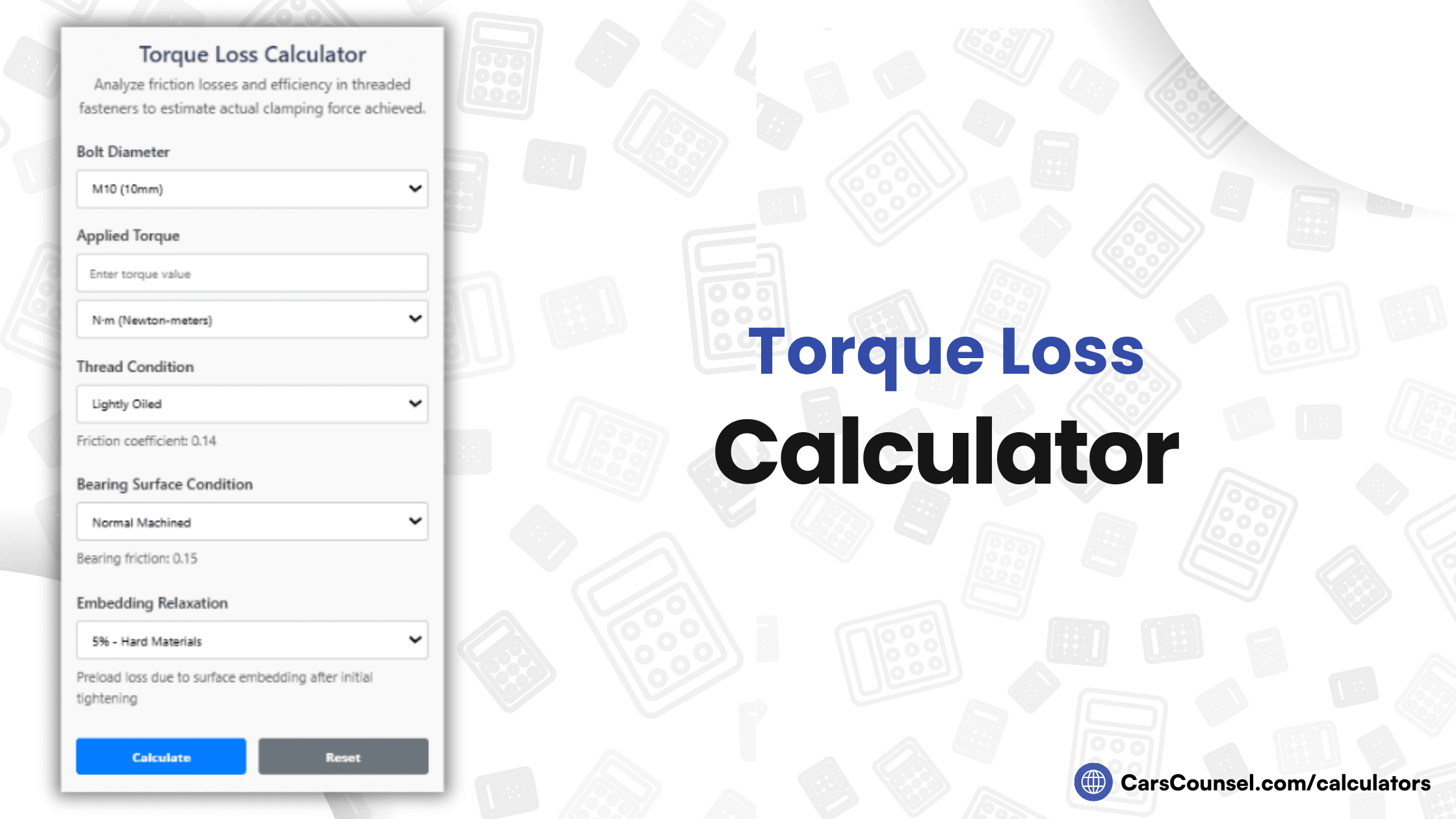 Torque Loss Calculator