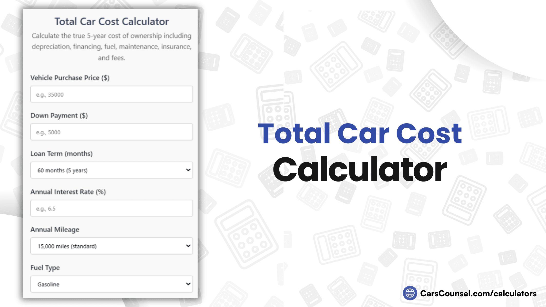 Total Car Cost Calculator