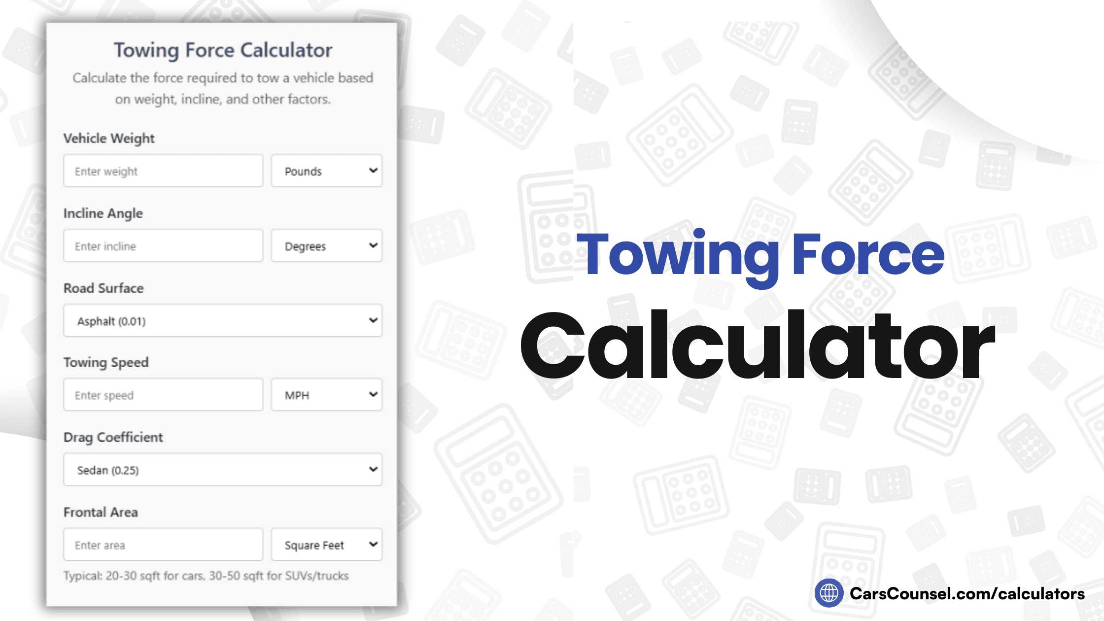 Towing Force Calculator