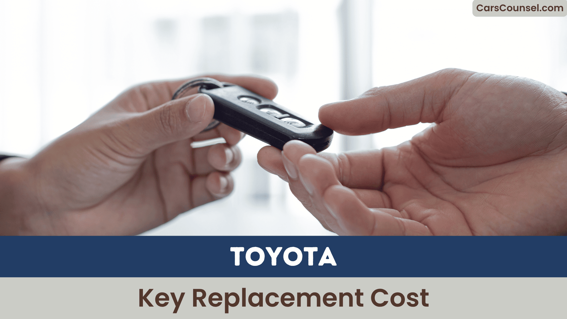 Toyota Key Replacement Cost