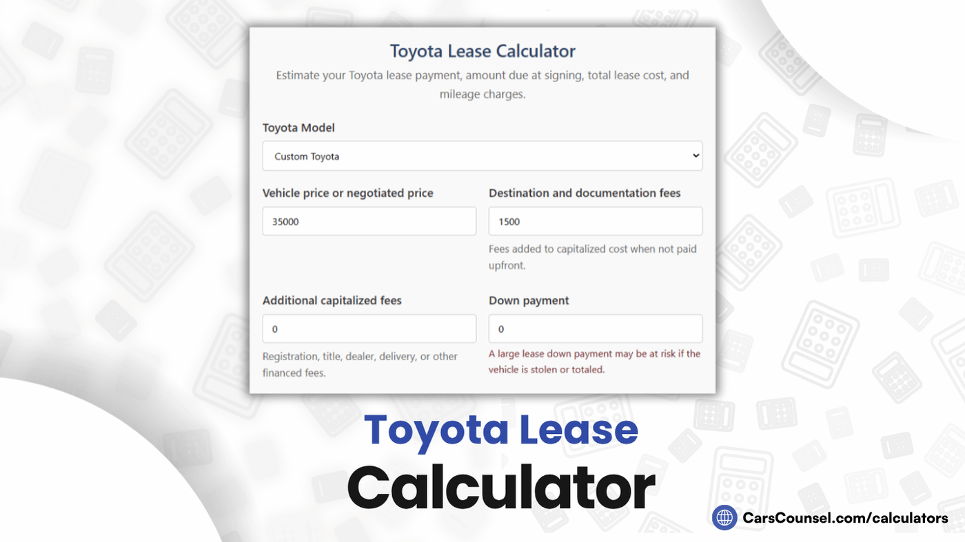 Toyota Lease Calculator