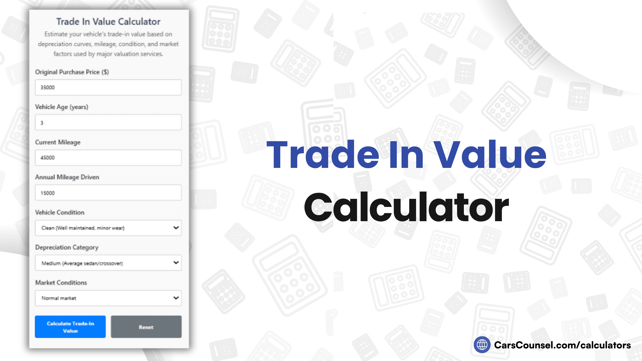 Trade In Value Calculator