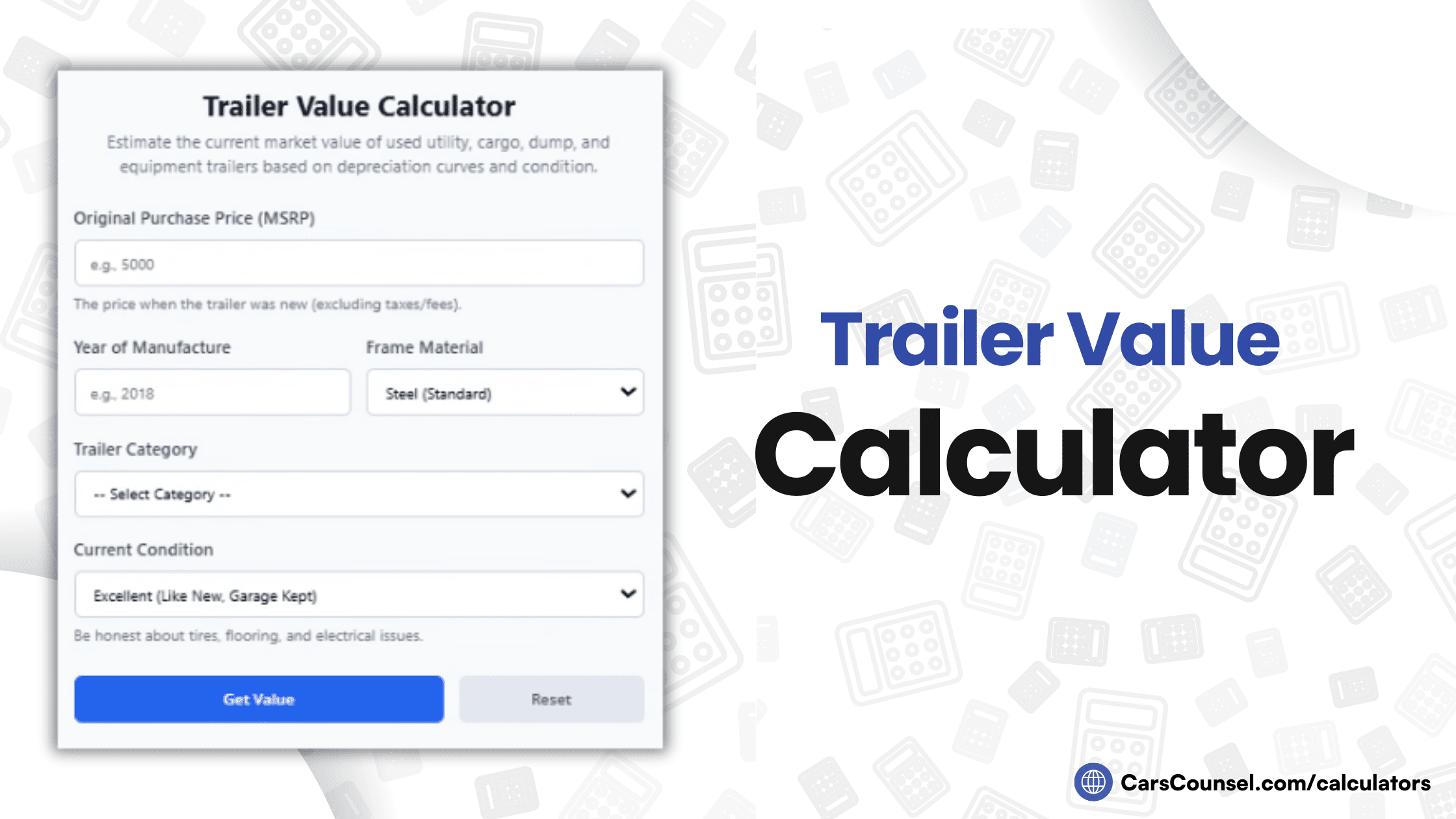 Trailer Value Calculator