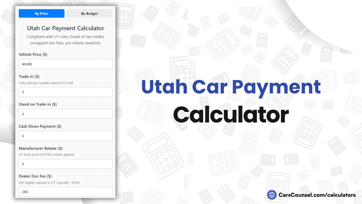 Utah Car Payment Calculator