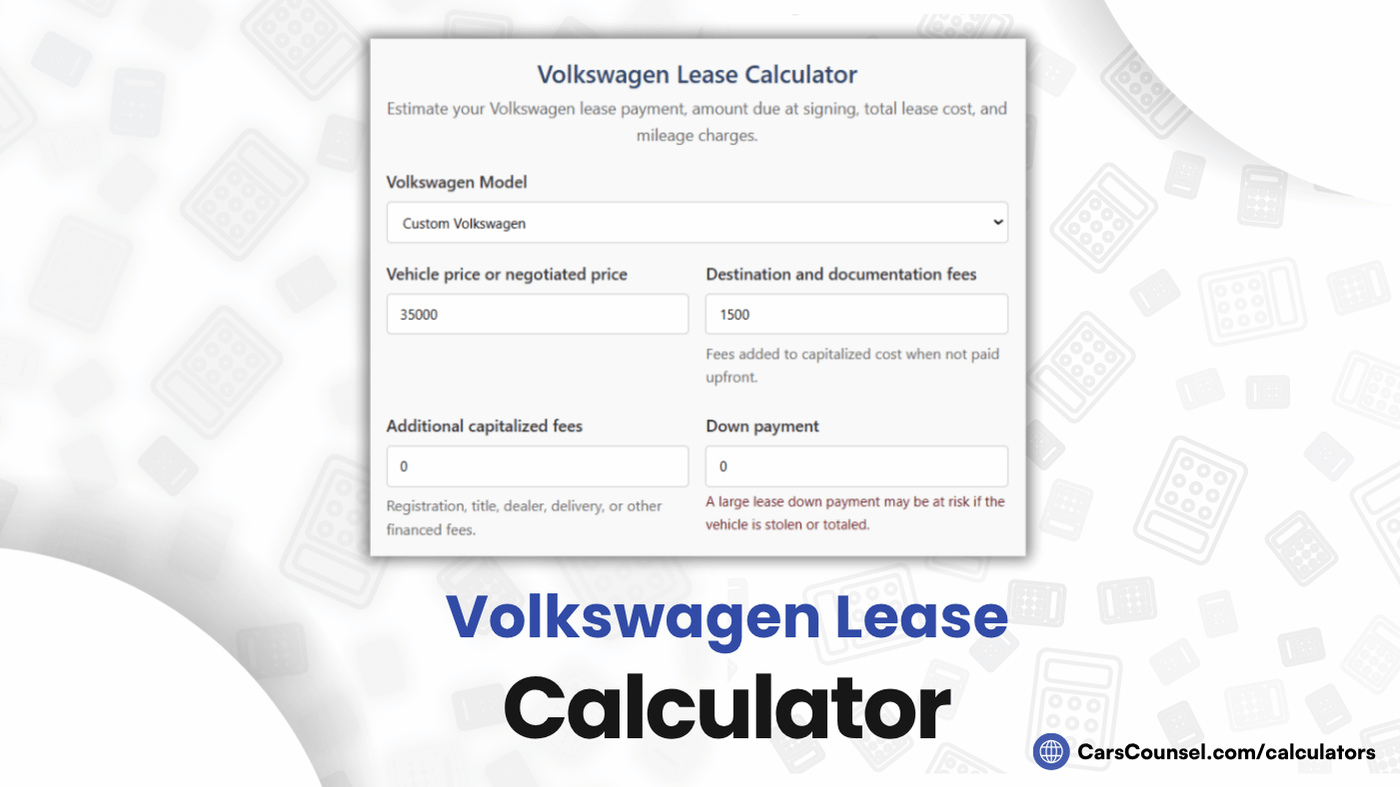Volkswagen Lease Calculator