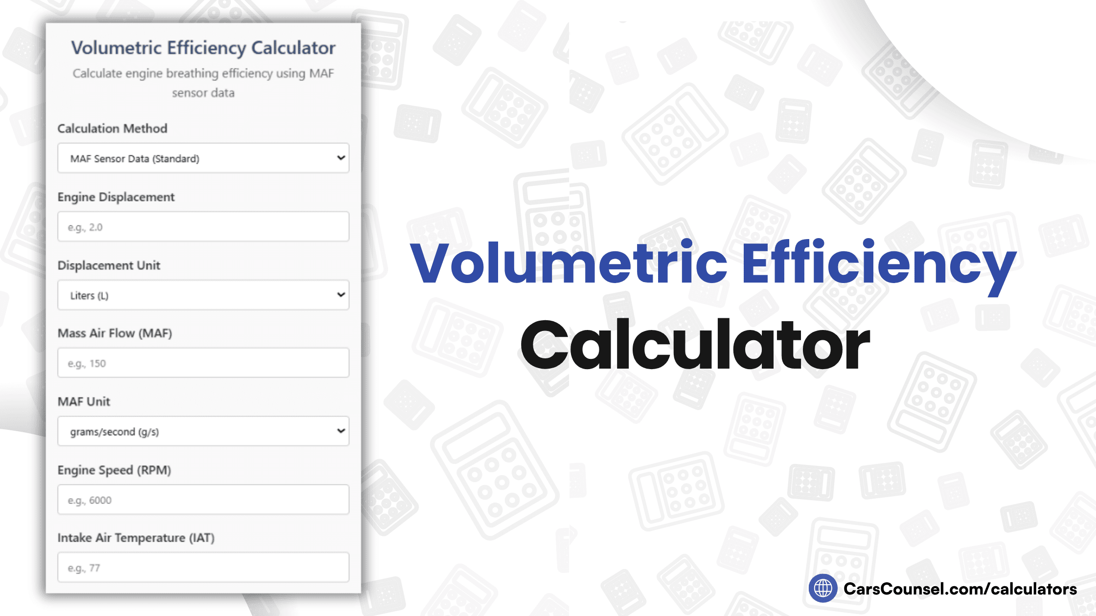 Volumetric Efficiency Calculator