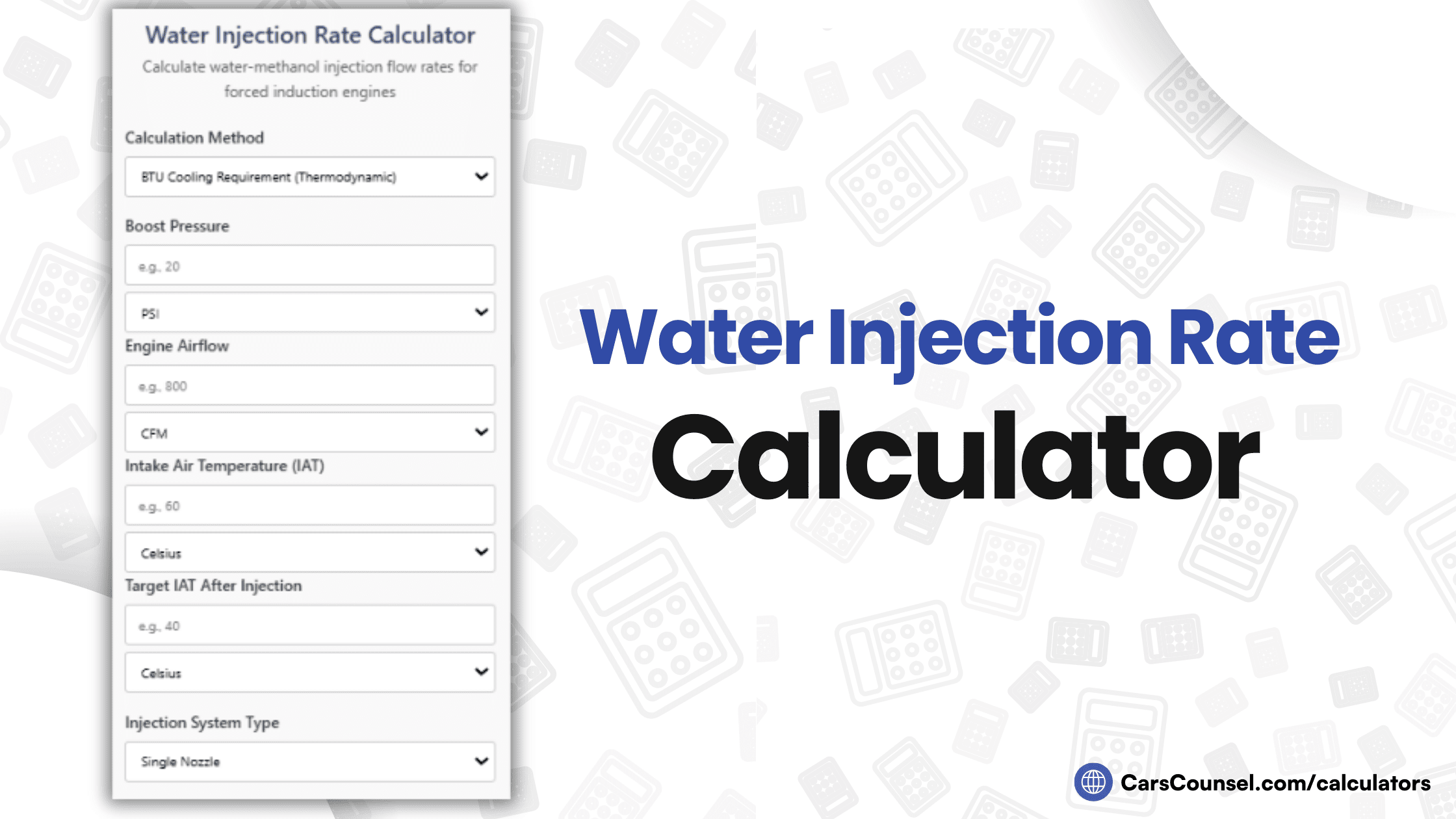 Water Injection Rate Calculator