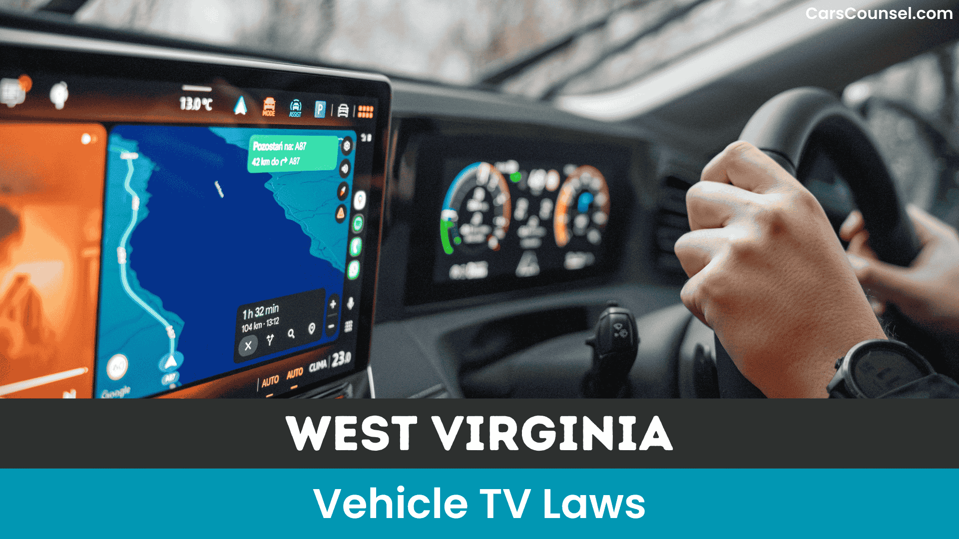West Virginia Vehicle TV Laws