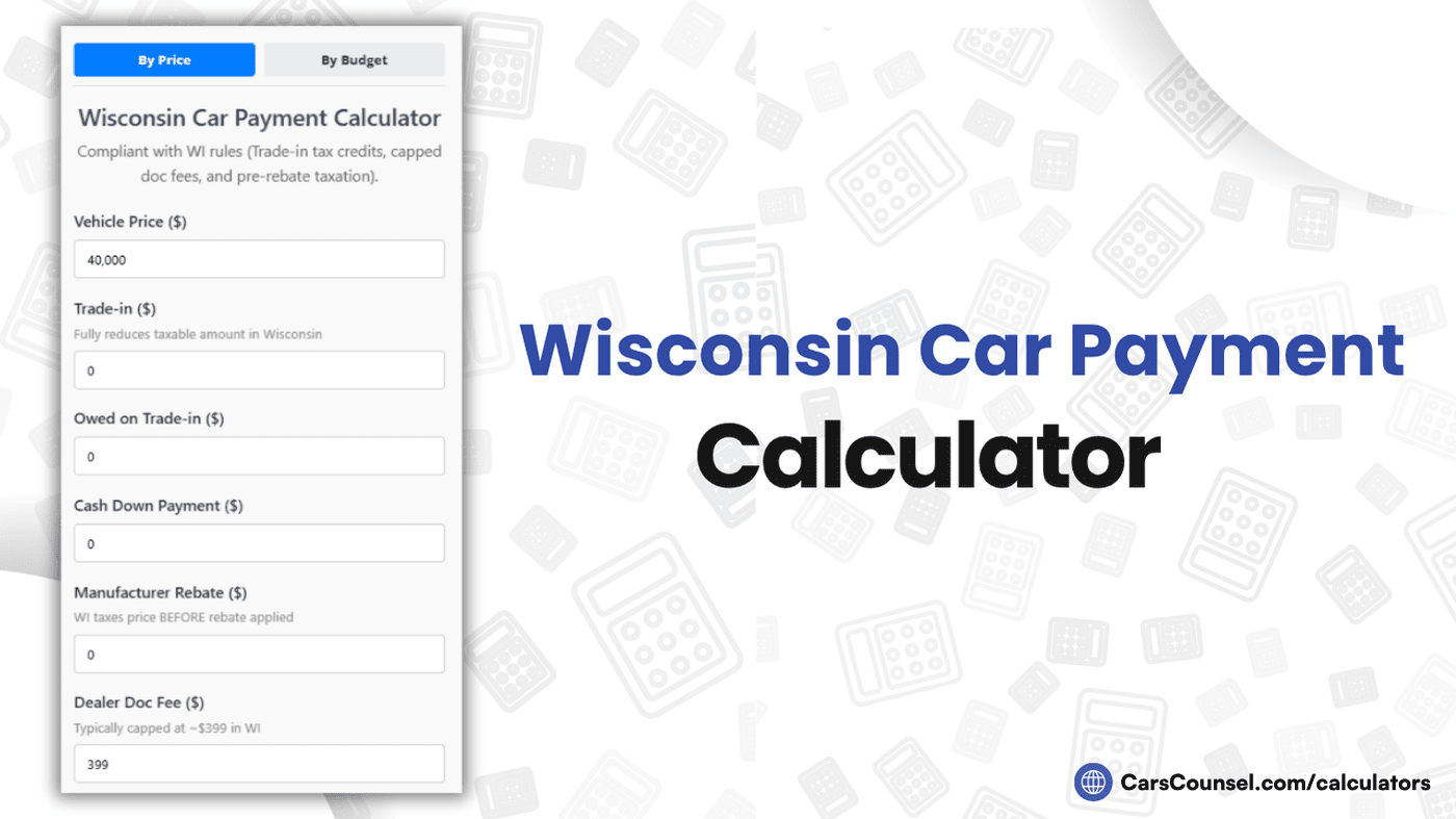 Wisconsin Car Payment Calculator