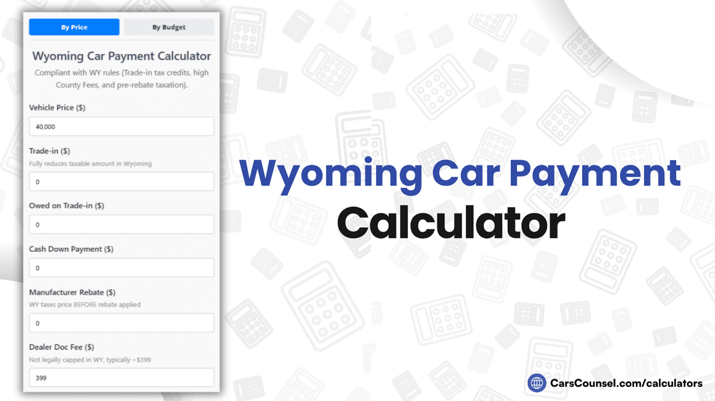 Wyoming Car Payment Calculator
